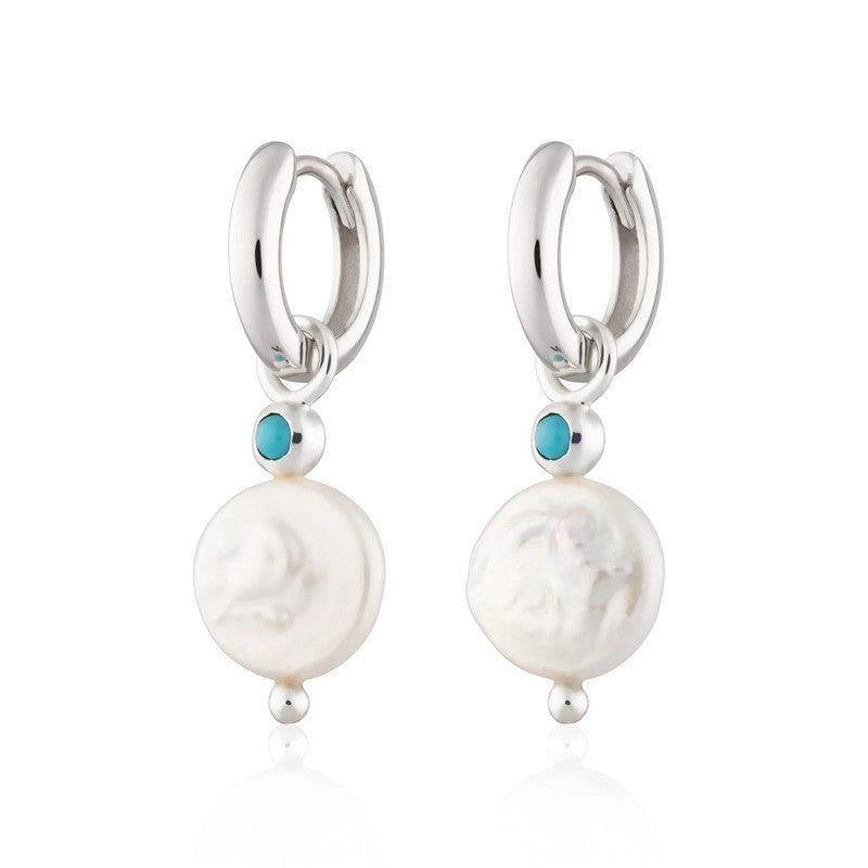Orecchini perla barocchi argento