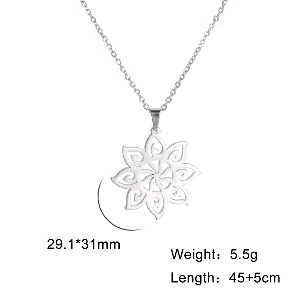 Collana fiore 8 petali