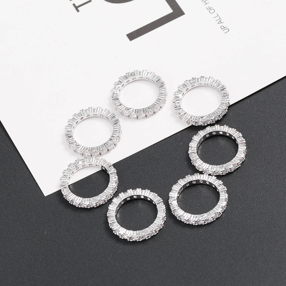 Anello ottone strass