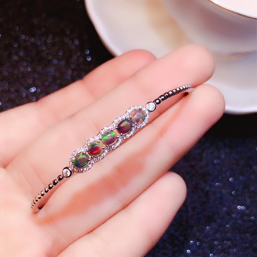 Bracciale opale nero