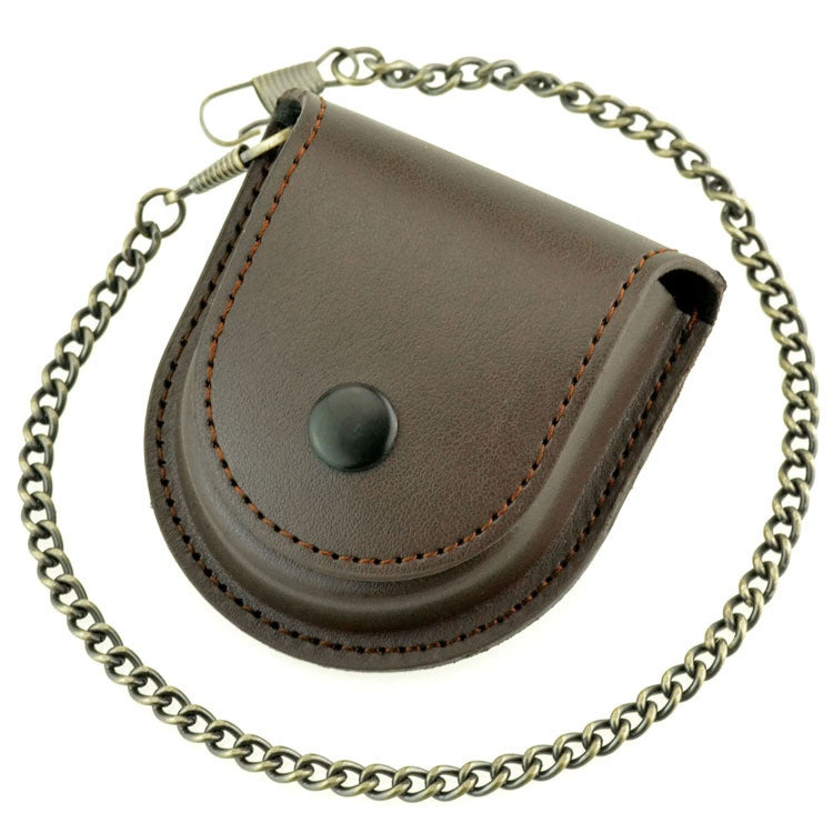 Orologio da tasca retrò pelle