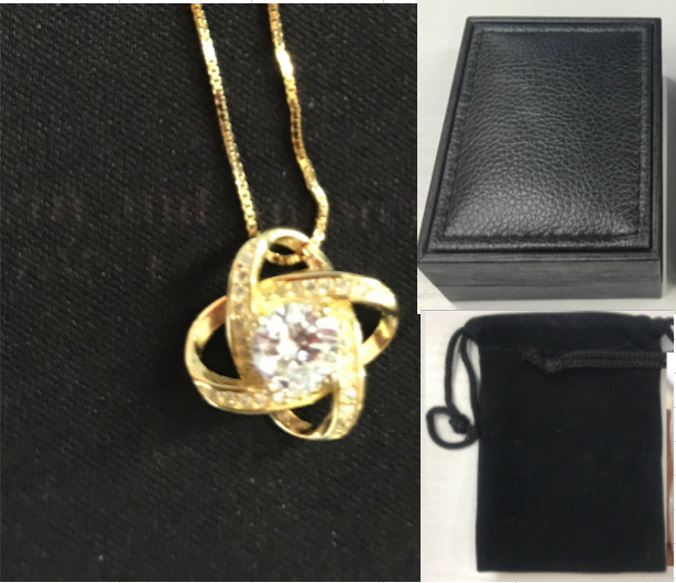 Collana con quadrifoglio in argento
