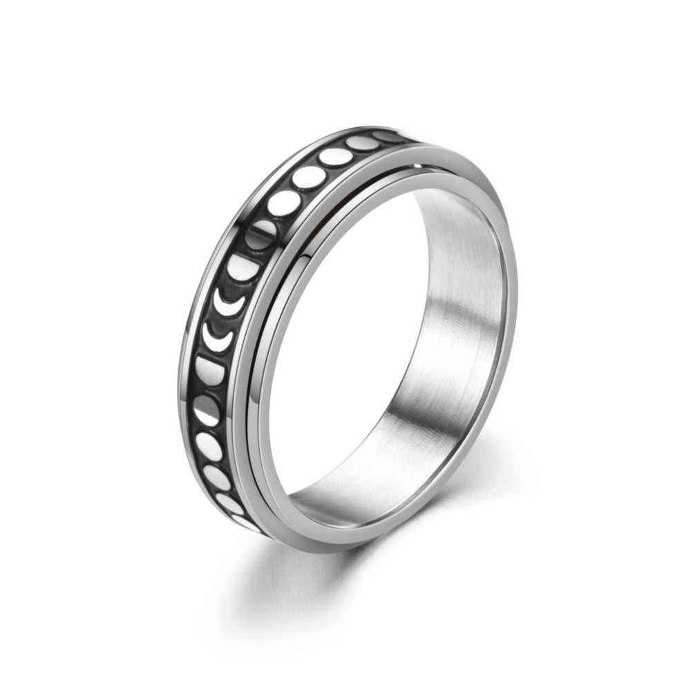 Anello titanio annerito