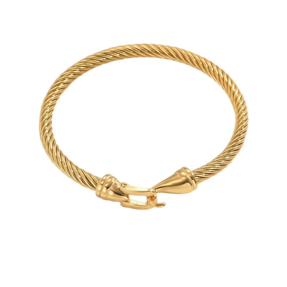 Bracciale acciaio color lino