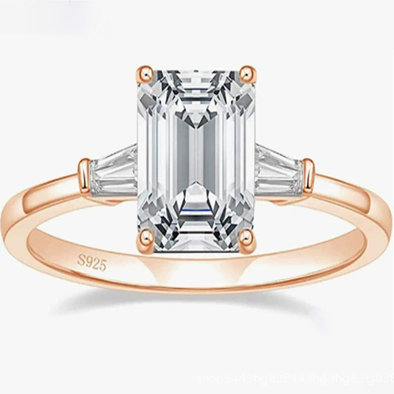 Anello smeraldo zircone da donna