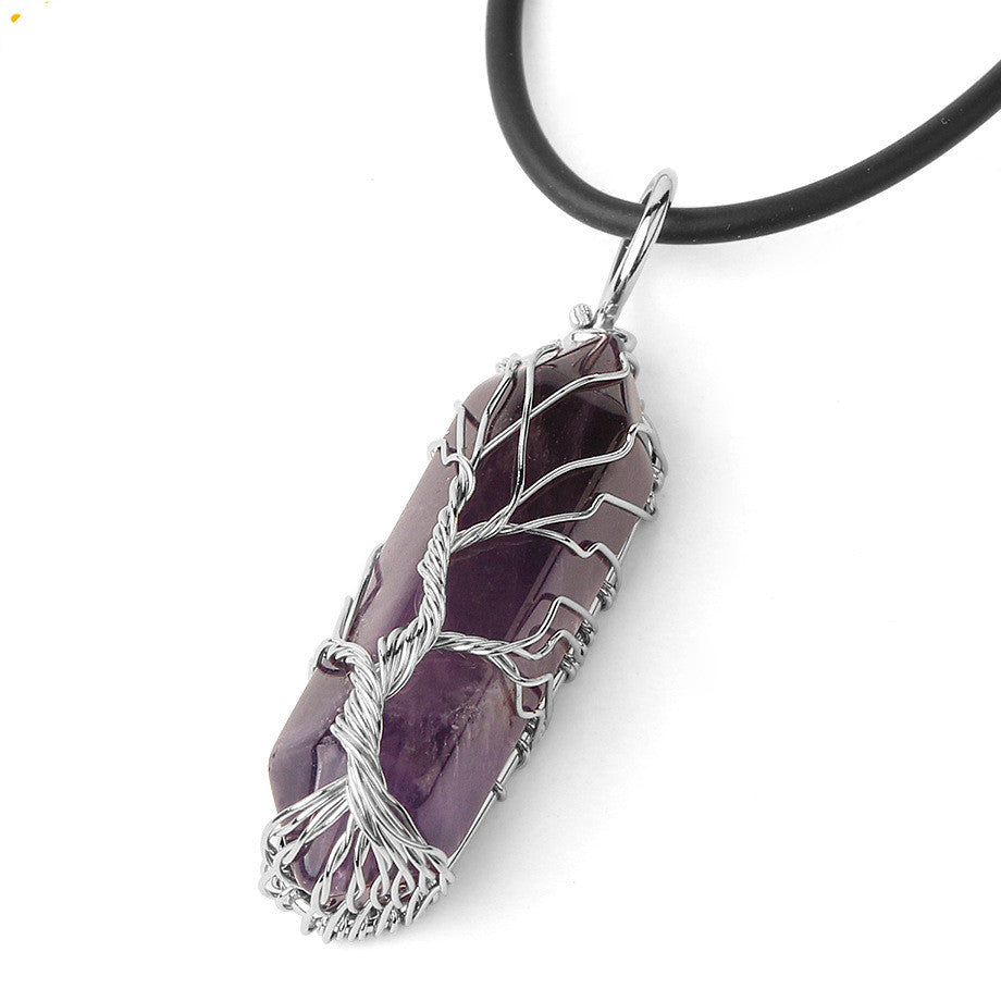 Collana Prisma Esagonale Albero della Vita