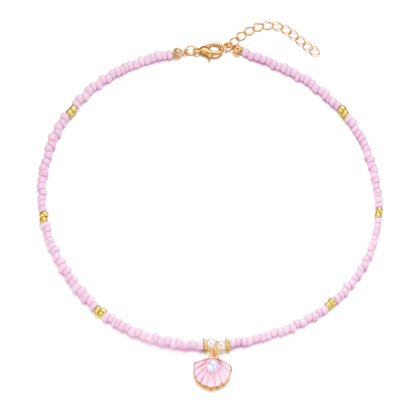 Collana conchiglia e perla stile nautico