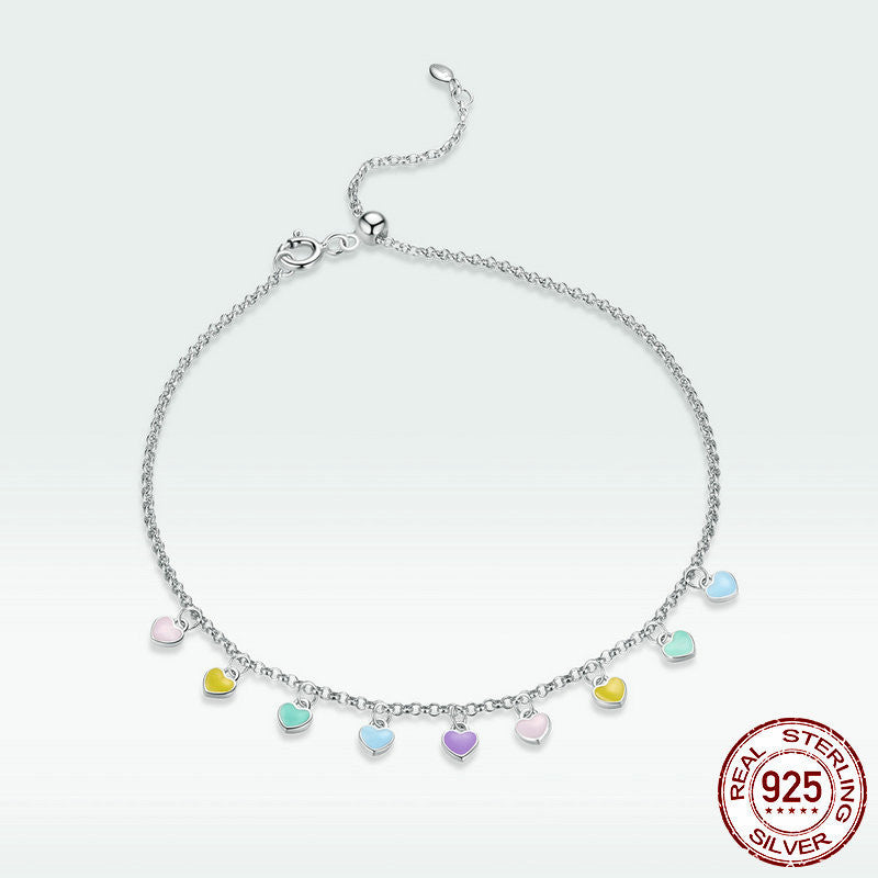 Cavigliera Cuore Arcobaleno