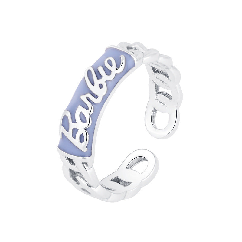 Anello argento 925 con catena
