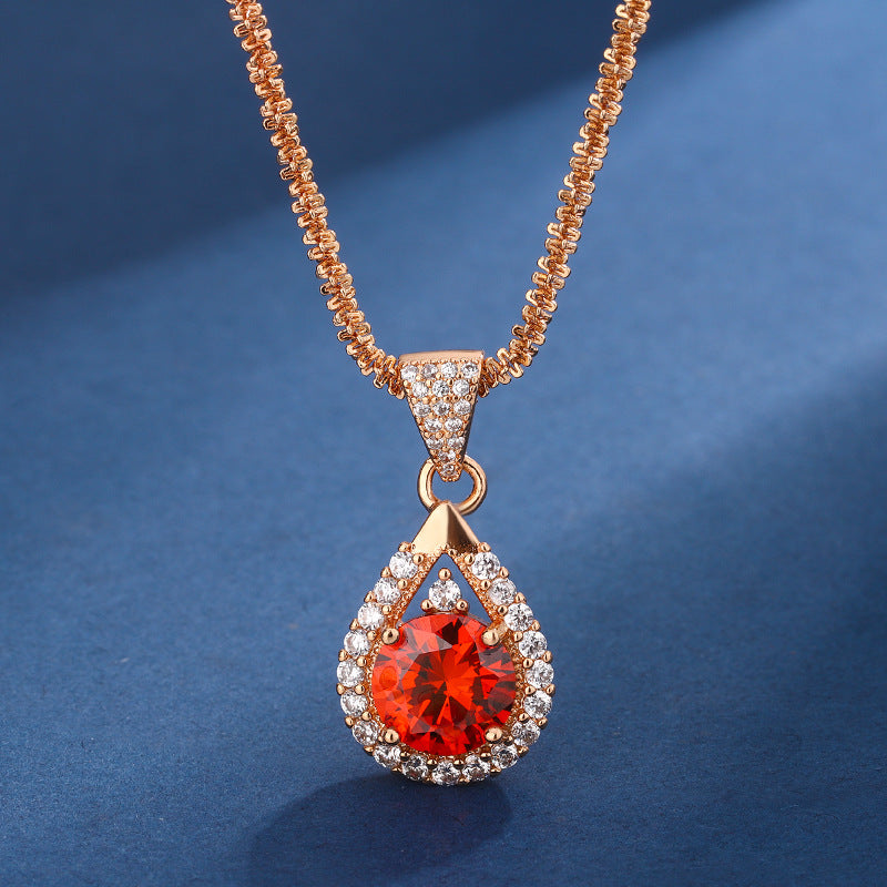 Collana Granato e Zircone