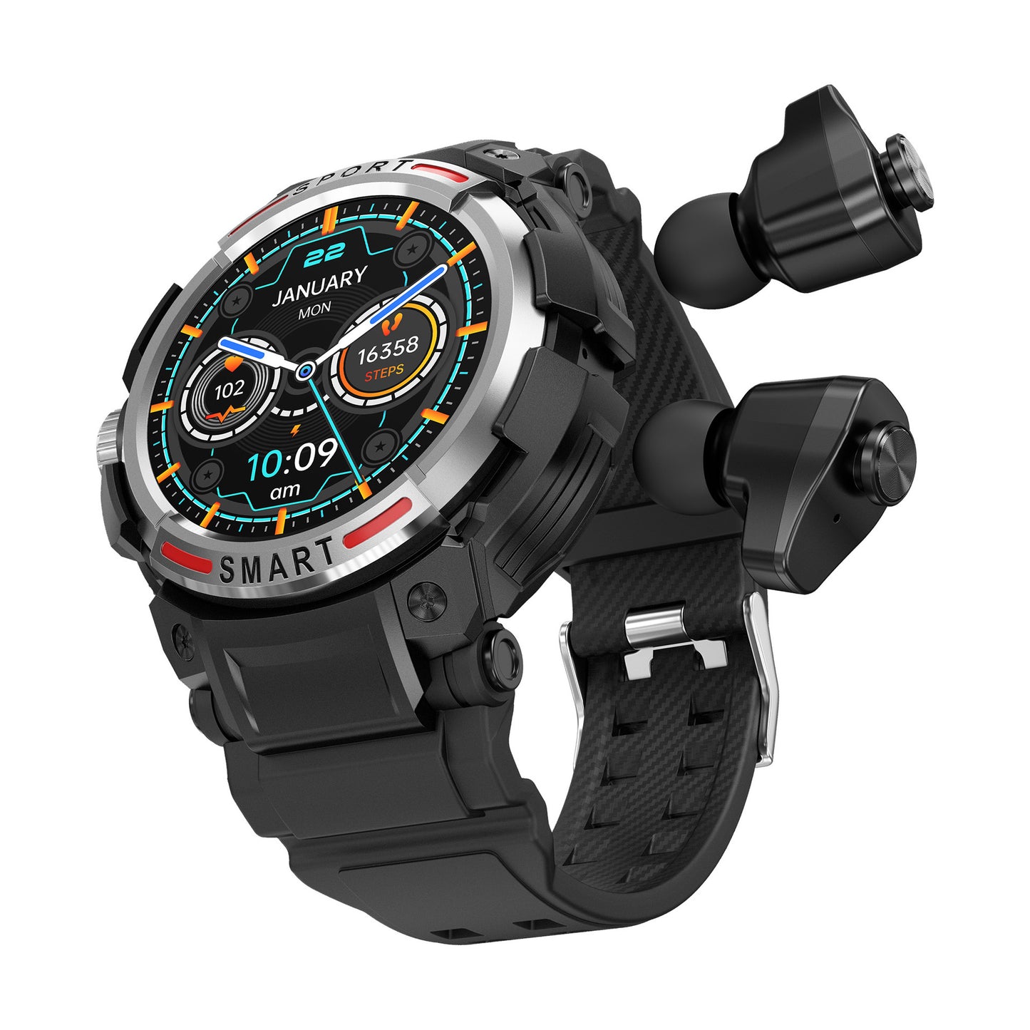 Smartwatch con auricolari doppia chiamata