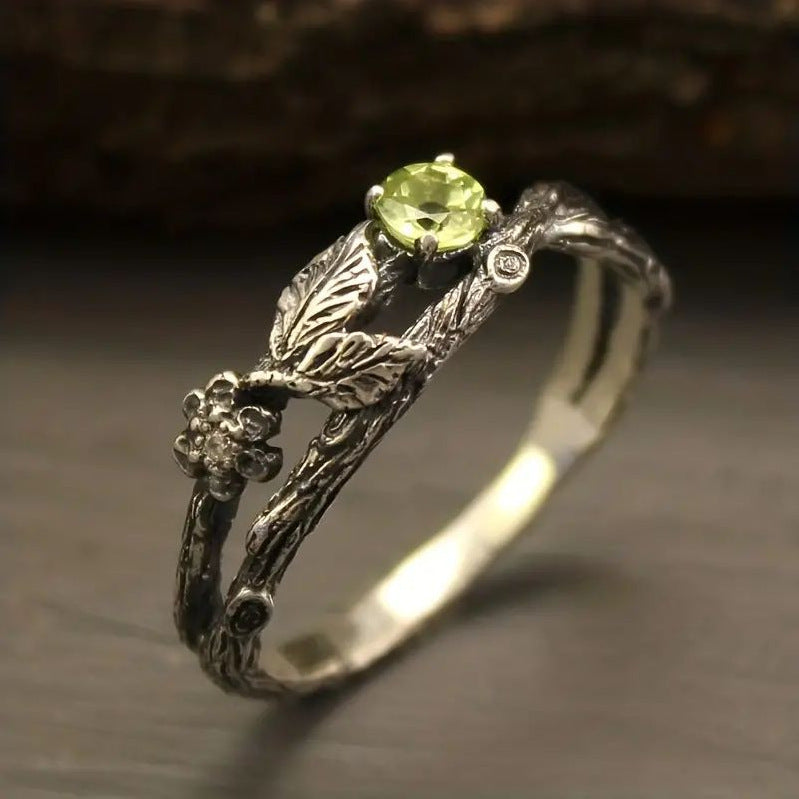Anello Ramo Zircone