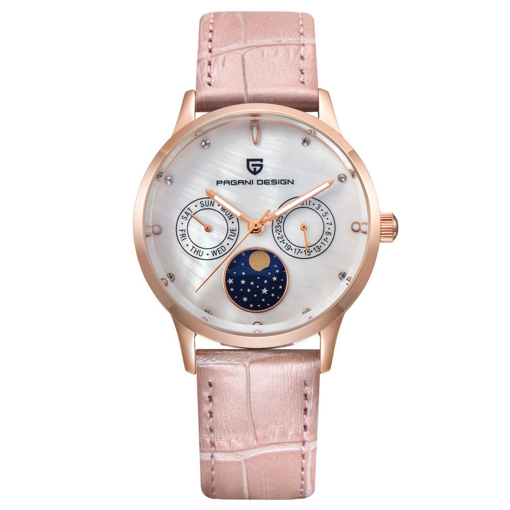 Orologio cinturino quarzo rosa