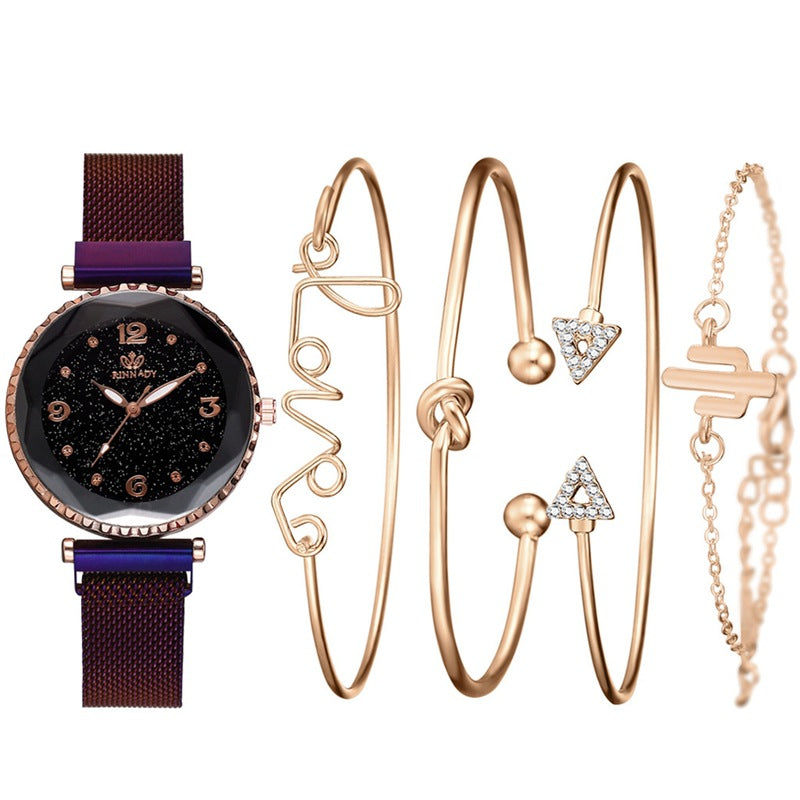 Set orologio e bracciale al quarzo