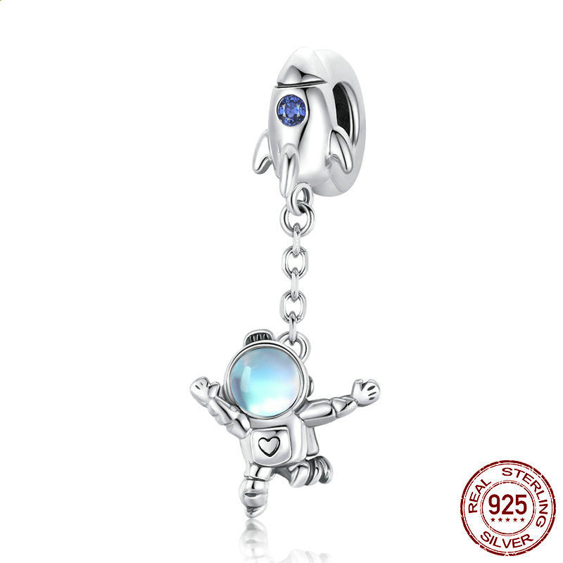 Charm astronauta argento