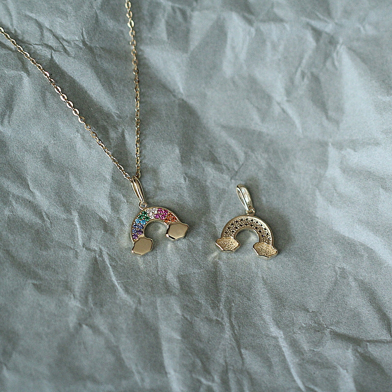 Ciondolo zircone arcobaleno