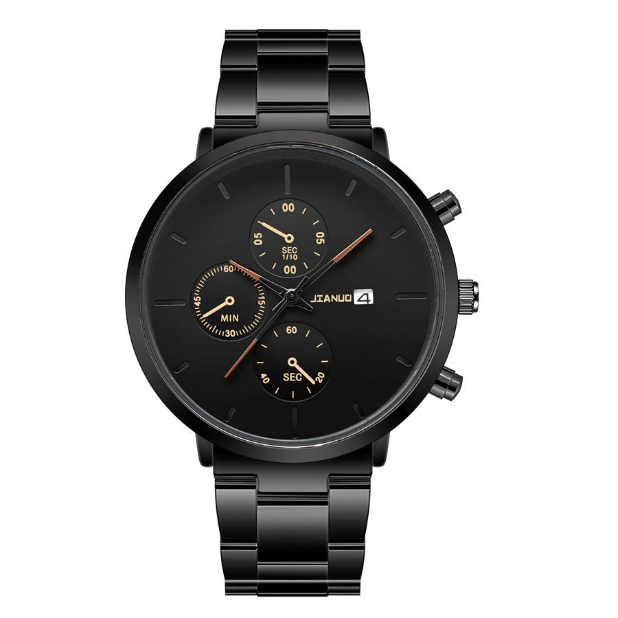 Orologio tre quadranti calendario in lega