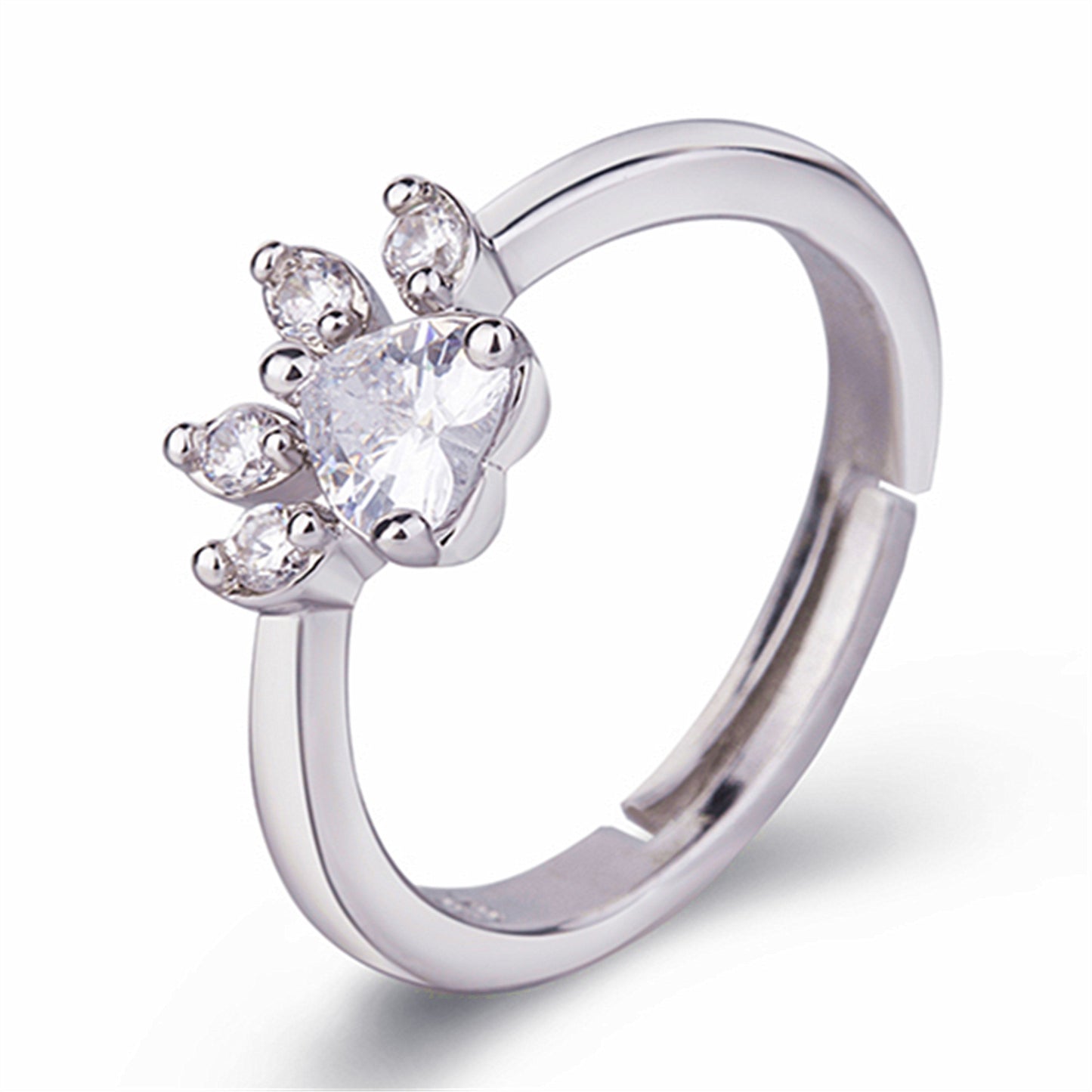 Anello impronte oro rosa