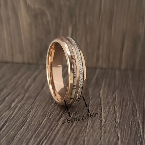 Anello marmo argento scanalato
