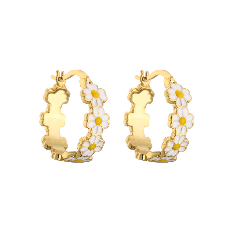 Set collana e orecchini crisantemo