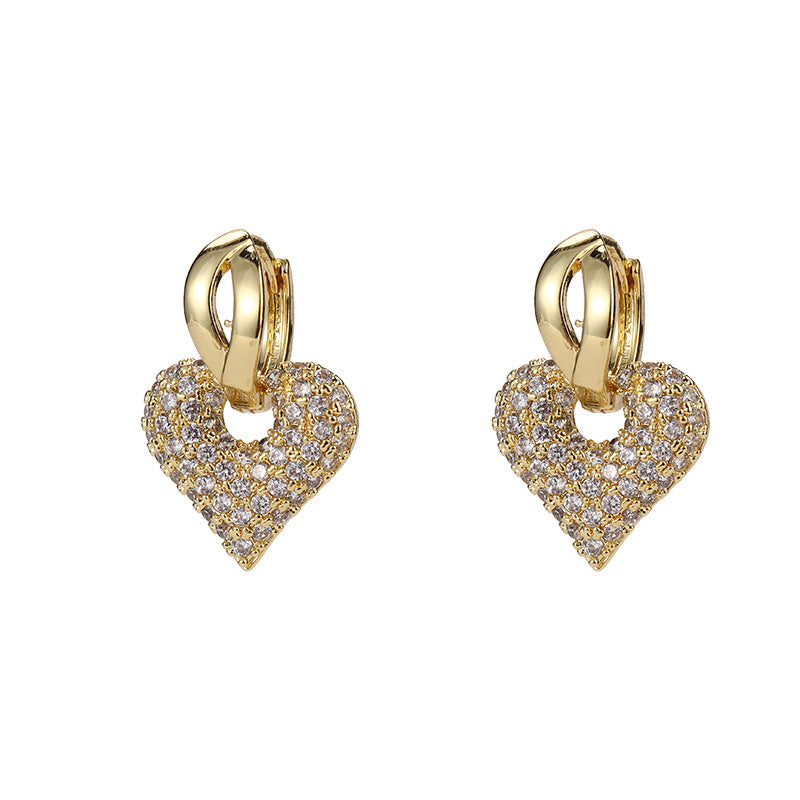 Clip orecchio rame con zircone