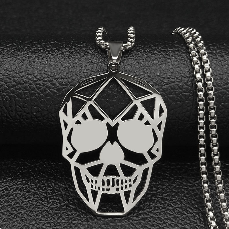 Collana Teschio Punk Cavo