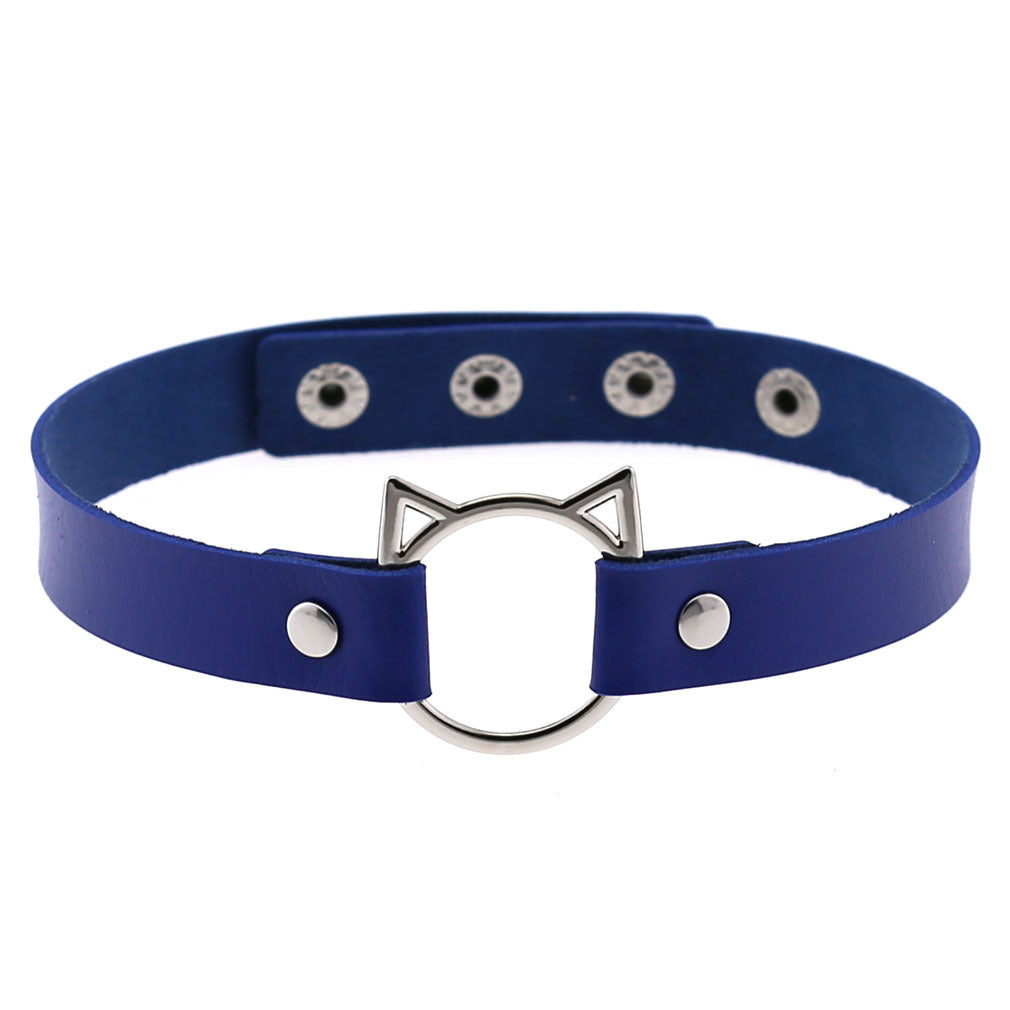 Choker pelle nera