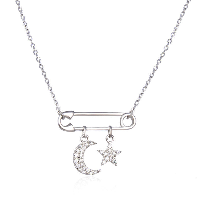 Collana luna d'argento