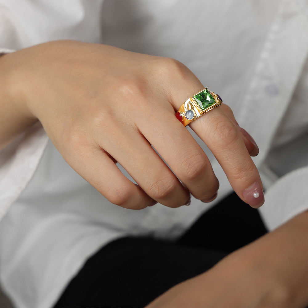 Anello pietra naturale da donna