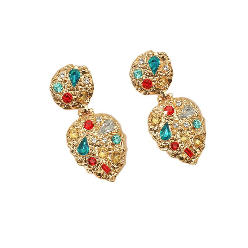 Orecchini barocchi strass