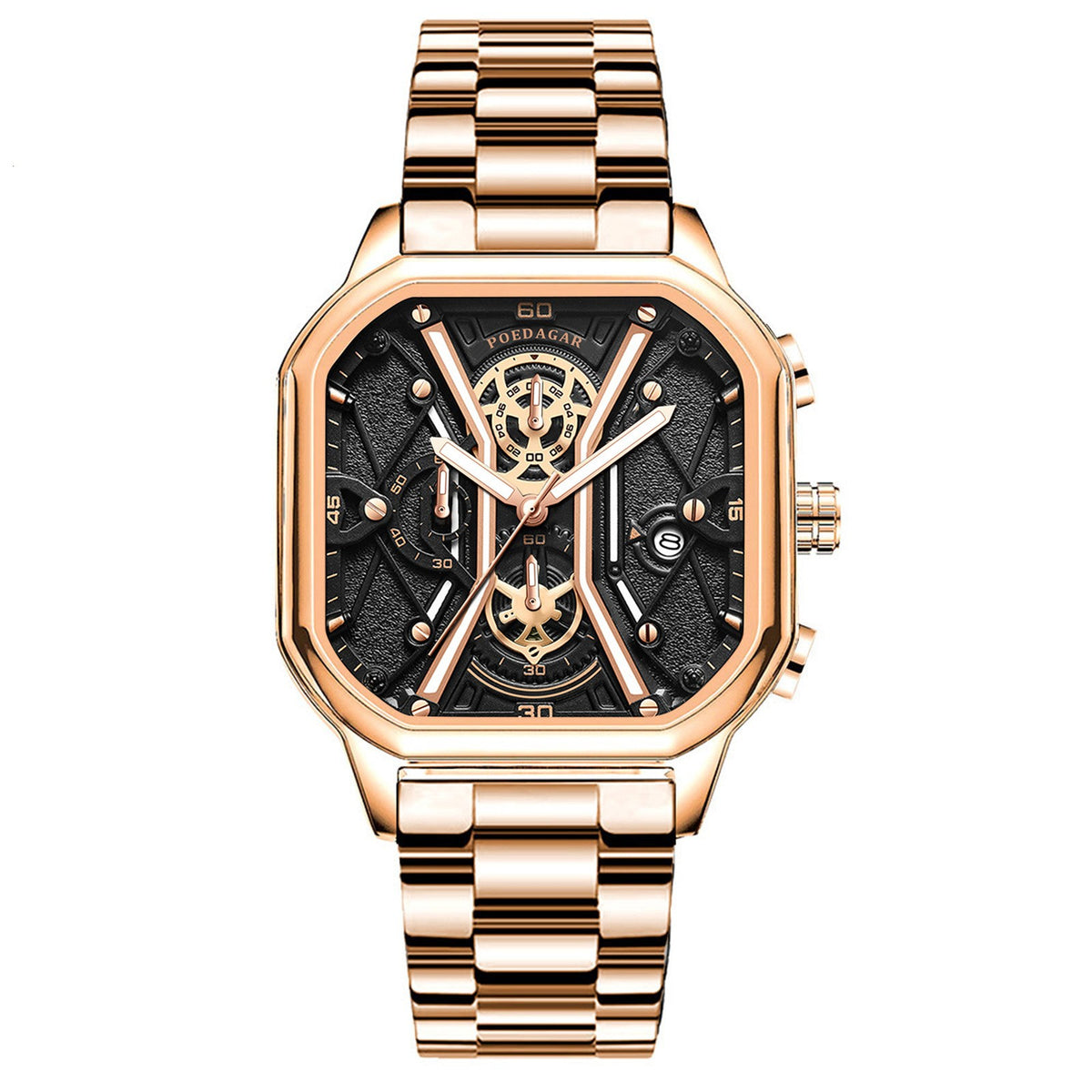 Orologio quarzo uomo luminescente