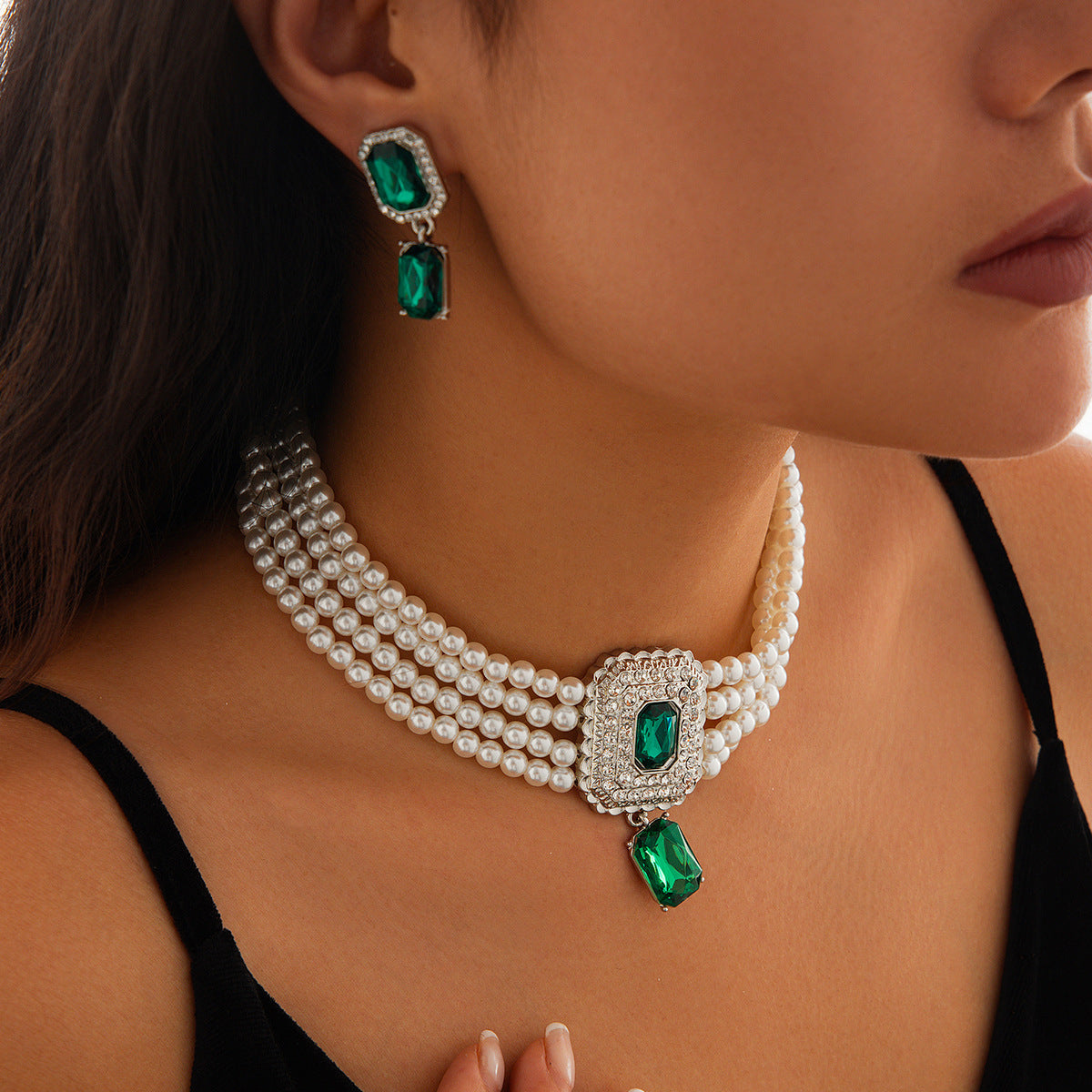 Collana di perle geometrica