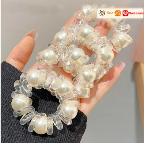 Elastico capelli con perle cinque palline