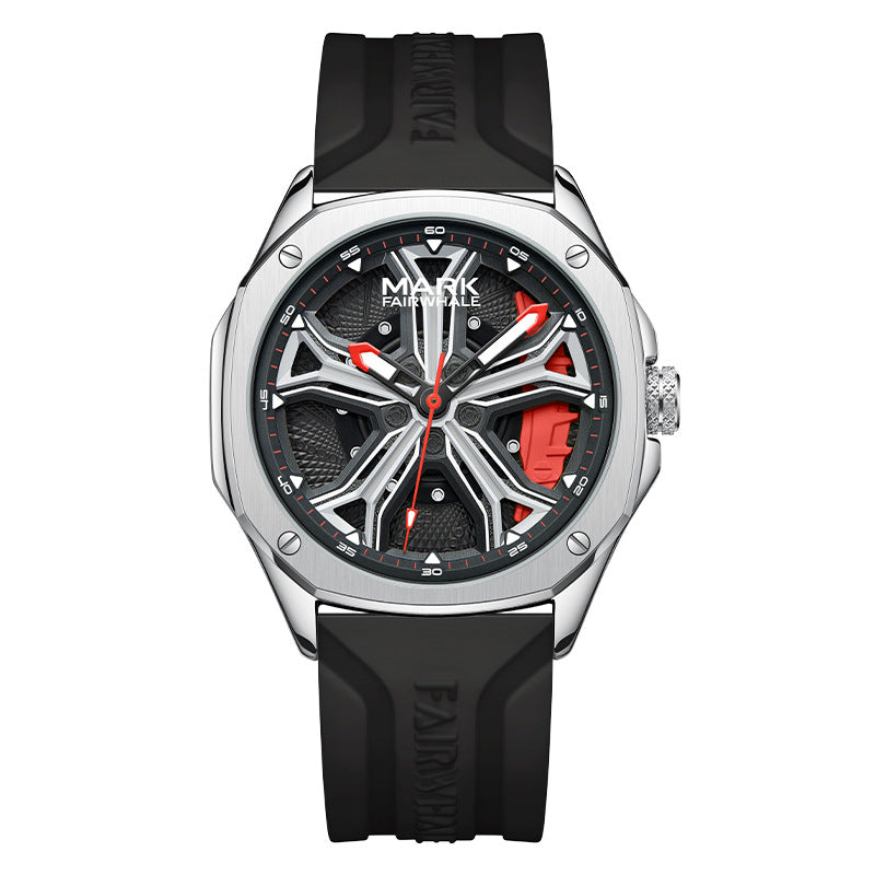 Orologio luminoso impermeabile al quarzo con quadrante calibrato
