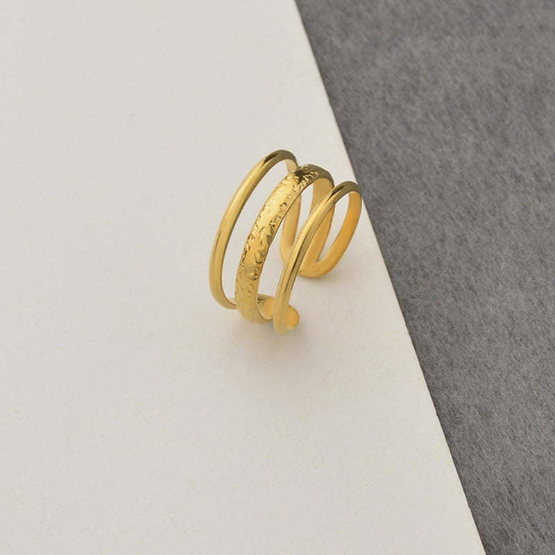 Anello tre righe regolabile