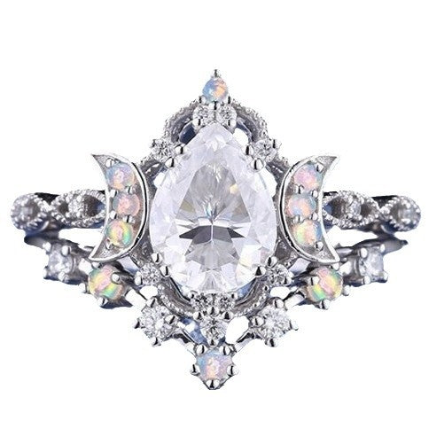 Anello Coppia Pietra di Luna