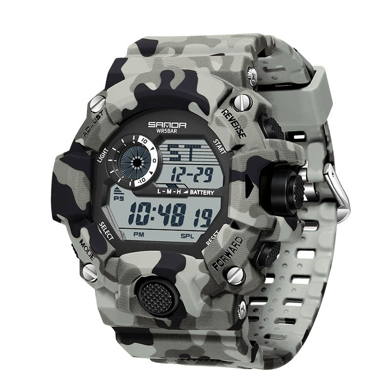 Orologio sportivo mimetico multifunzionale