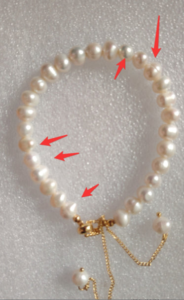 Braccialetto perle barocche acqua dolce da donna