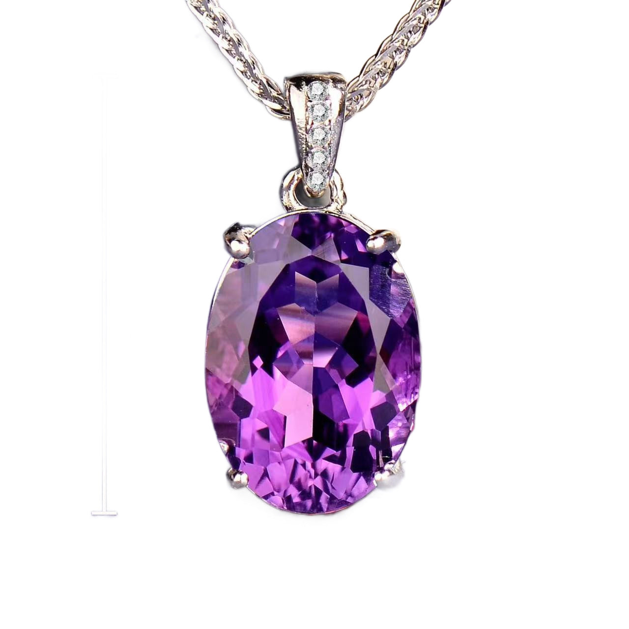 Collana ametista semplice