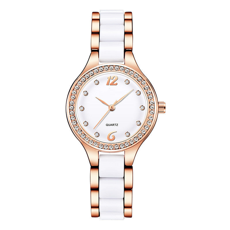 Orologio donna ceramica con diamanti