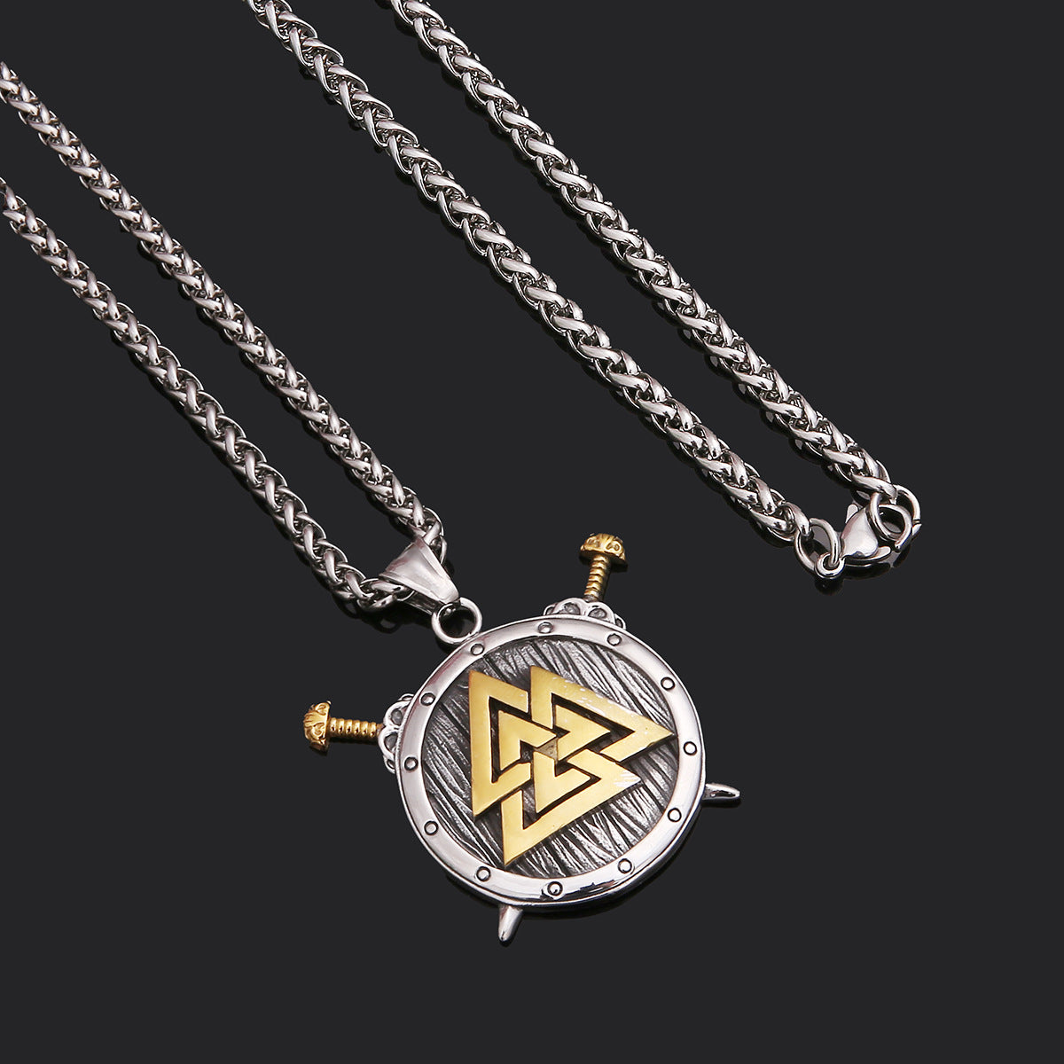 Collana con ciondolo orologio