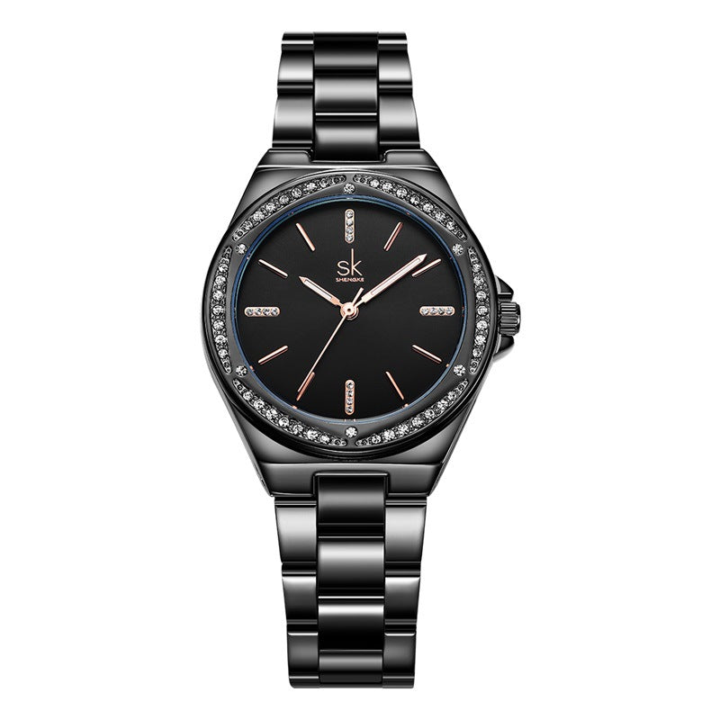 Orologio da donna al quarzo con zircone
