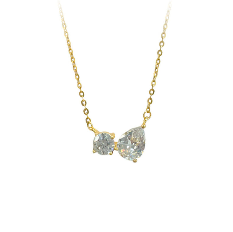 Collana cuore zirconi patchwork