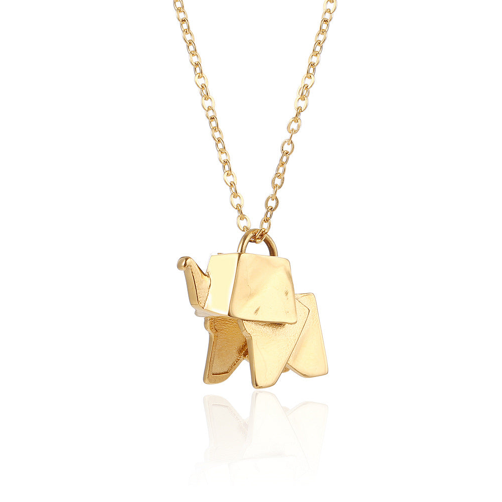 Collana elefante origami