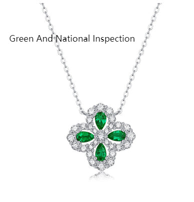 Collana smeraldo argento