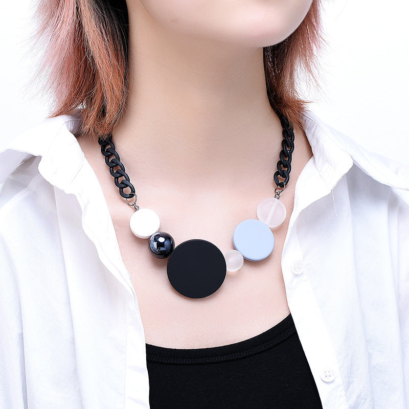 Collana catena acrilica