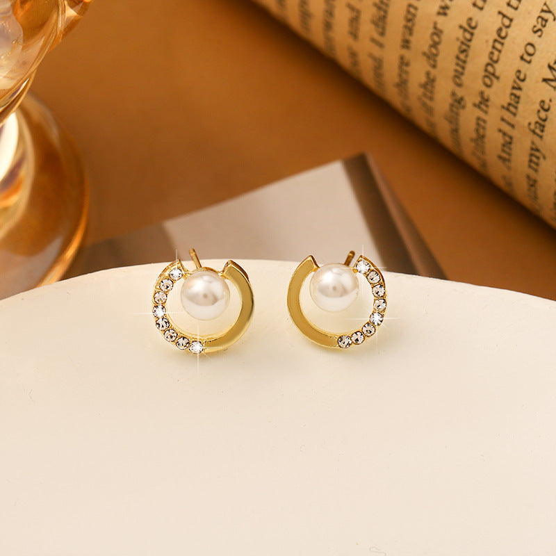Orecchini perle e strass
