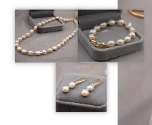 Parure perle barocche acqua dolce