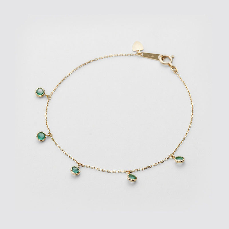 Bracciale argento e oliva