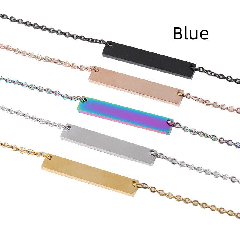 Collana geometrica titanio